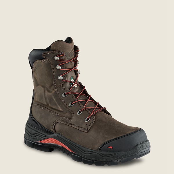 Red Wing Mens King Toe® Adc - 8-inch Waterproof Csa Metguard Toe - Safety Boots Dark Grey - 3024YLPO